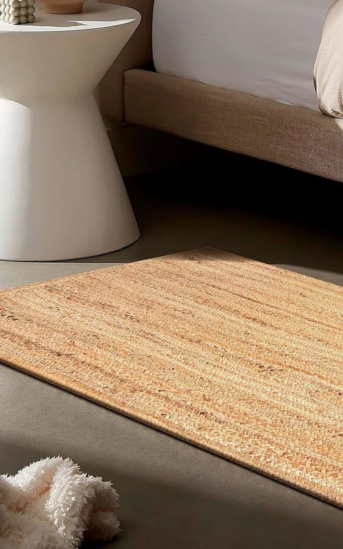 Handmade Braided Natural Jute Eco Friendly Floor Area Runner Rug