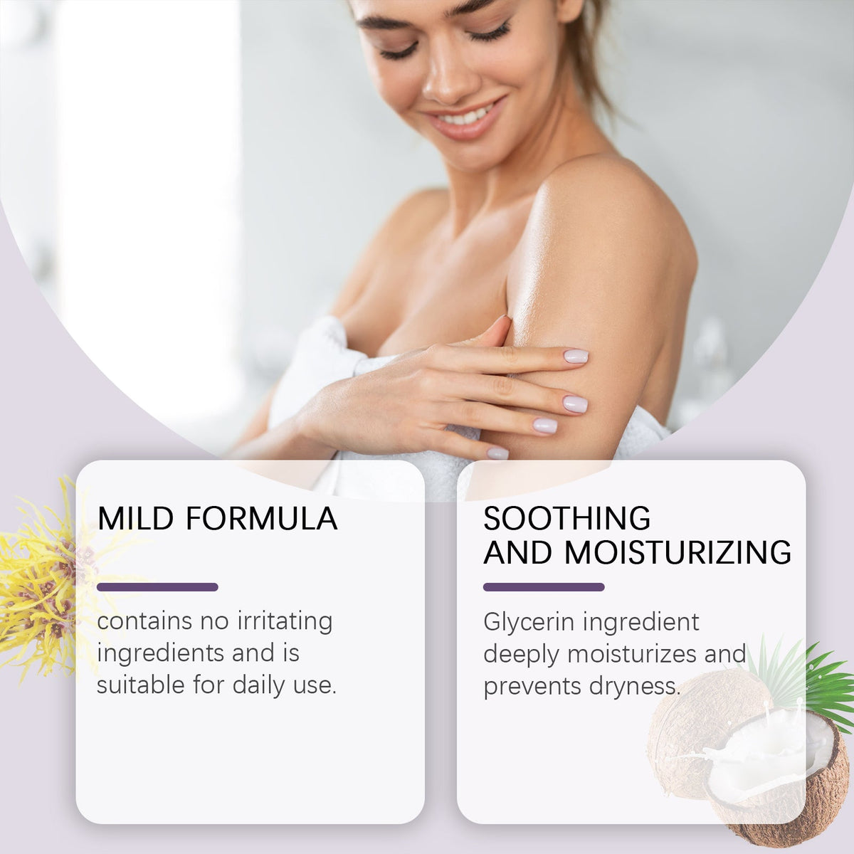 Balance Bath Gel for Body Cleansing, Gentle Moisturizing, Feminine Hygiene, Refreshing Self-Care ,100ml