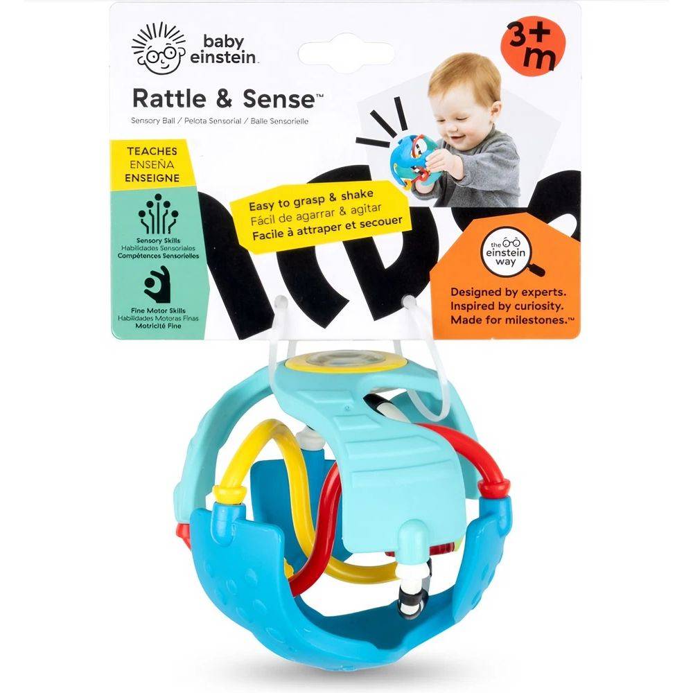 Baby Einstein Rattle & Sense Sensory Ball, 3 Months+