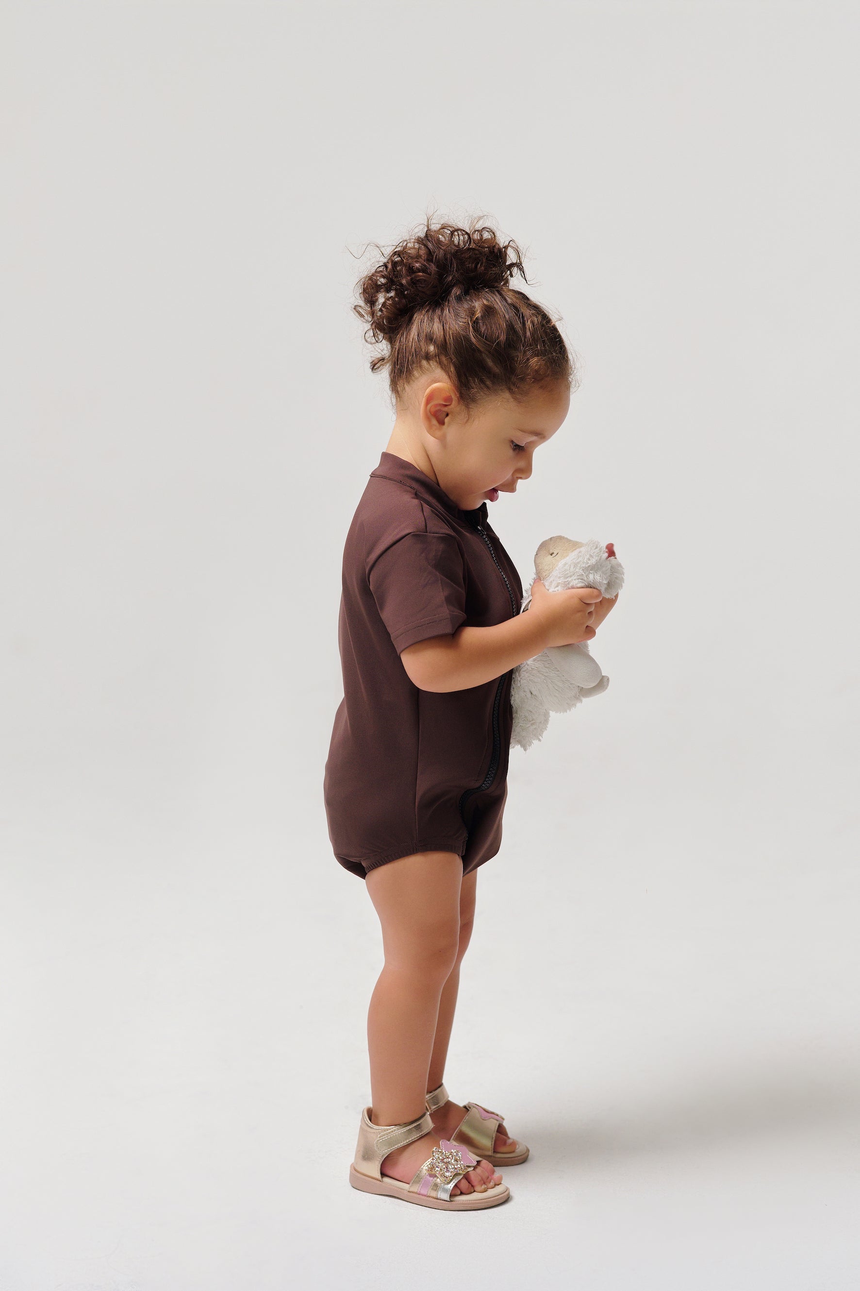 MULU Classic Unisex Baby Romper - Brown