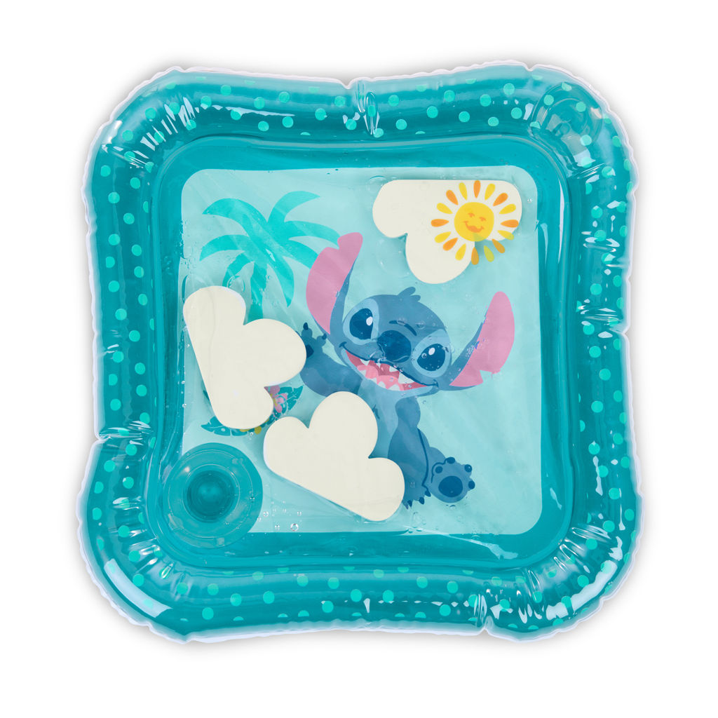 Bright Starts Disney Lilo & Stitch Baby Stitch Water Mat Making Waves Baby Play Mat (36.83 x 4.45 x 48.26cm), 0M - 3years