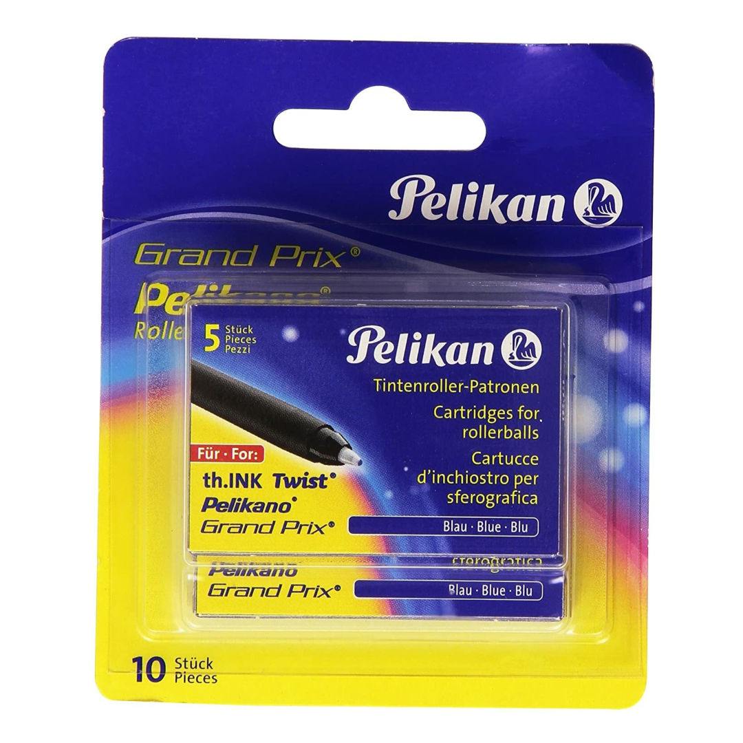 Pelikan 2-Pieces, Rollerball Ink Cartridge Set, Blue, 946251