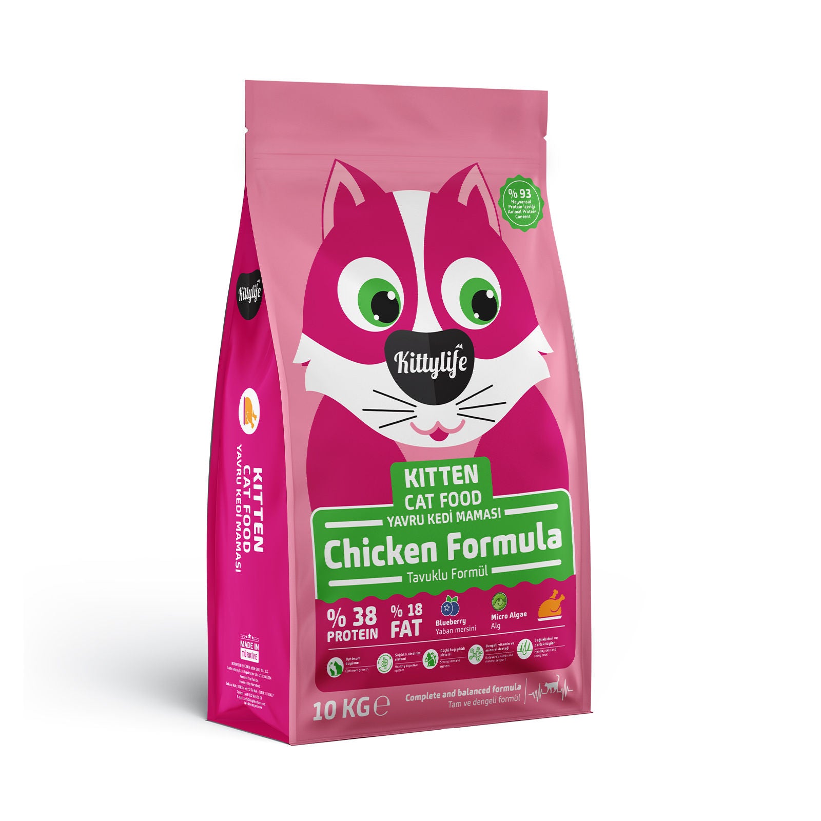 KittyLife Premium Kitten Dry Cat Food, Chicken Protein for Strong Growth, Immune Support, Easy Digestion & Healthy Skin