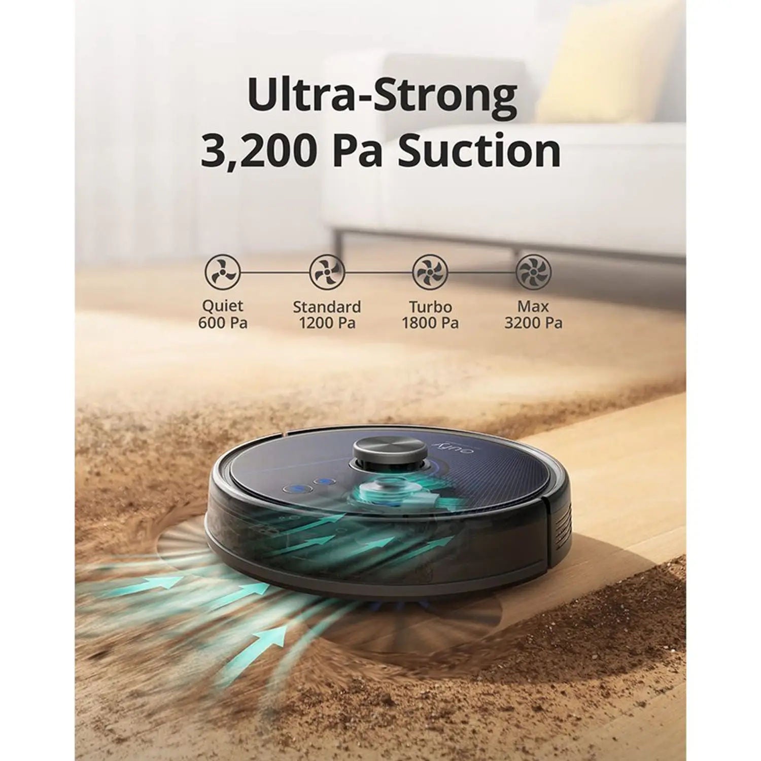 Anker Eufy RoboVac L35 Hybrid+ Robotic Vacuum Cleaner, 3200Pa Smart LiDAR Navigation Robot Vacuum & Mop