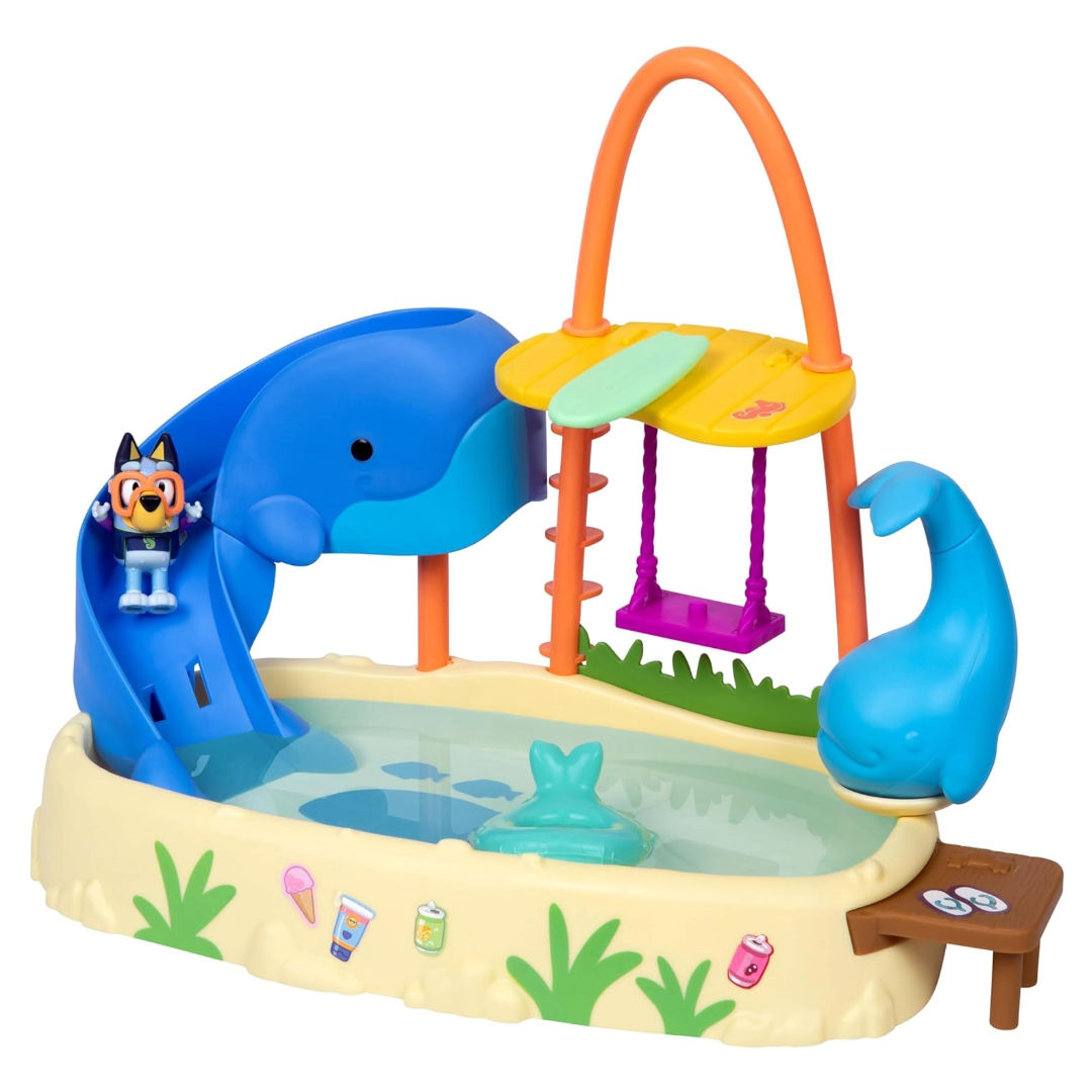 Bluey Color Change Whale Water Park Playset, 3+ years