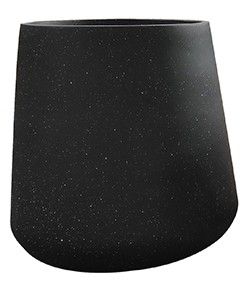 20x25cm Black Fiberclay Planter #KD-003