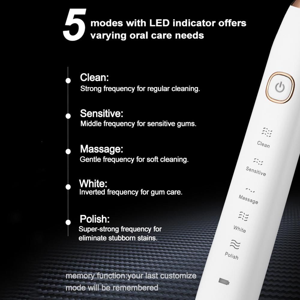 Sarmocare S100 IPX7 Waterproof Sonic Electric Toothbrush