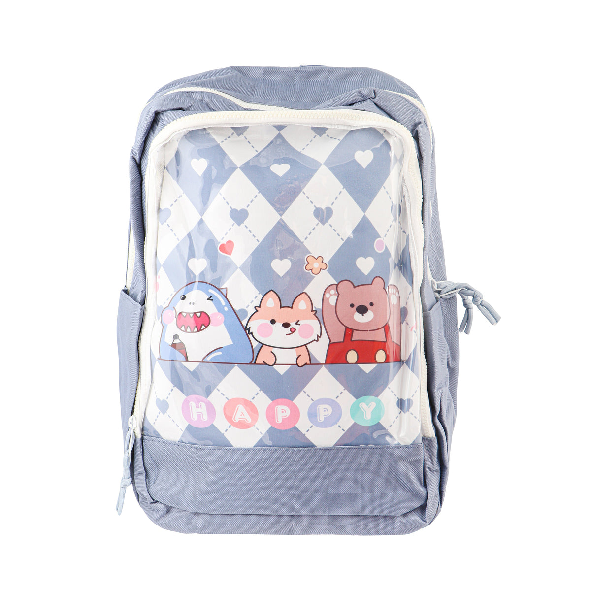 RSC Kids School Backpack, Happy Cartoon Character Design, Assorted Colors