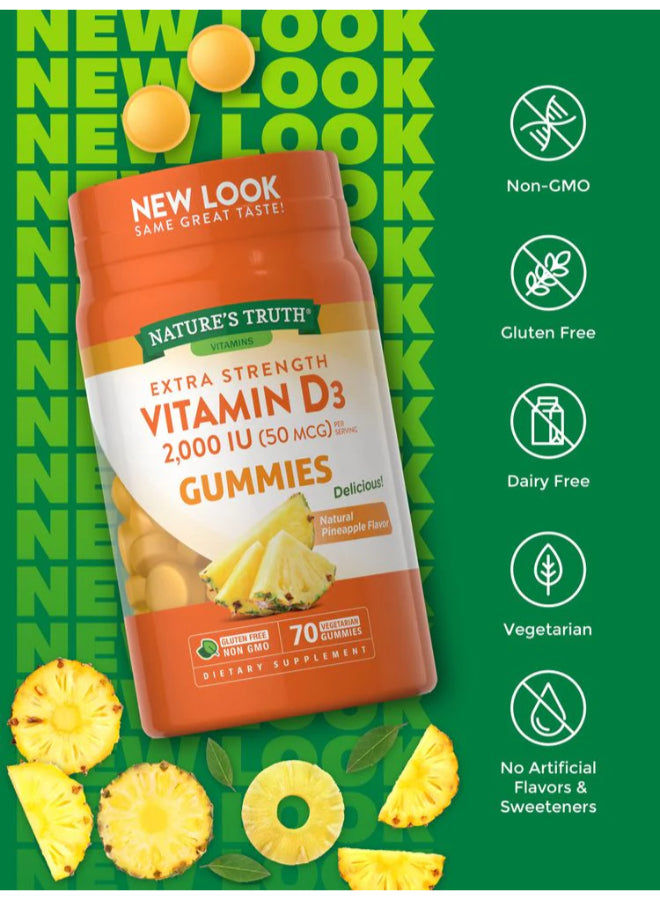 NATURE'S TRUTH VITAMIN D3 2000 IU (50 MCG) | EXTRA STRENGTH