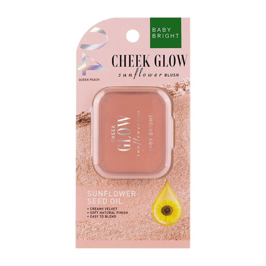 CHEEK GLOW SUNFLOWER BLUSH 5.2G BABY BRIGHT (M) 04 QUEEN PEACH