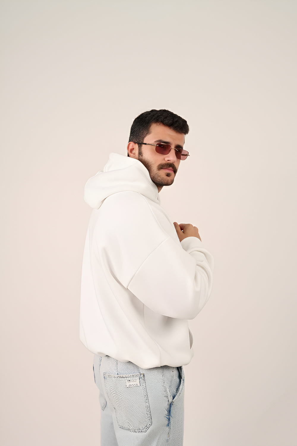 MULU Classic Oversized Hoodie - White