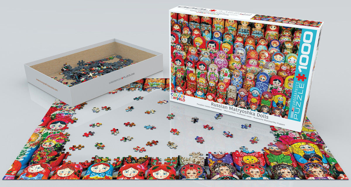 Russian Matryoshka Dolls 1000 Pieces Puzzle