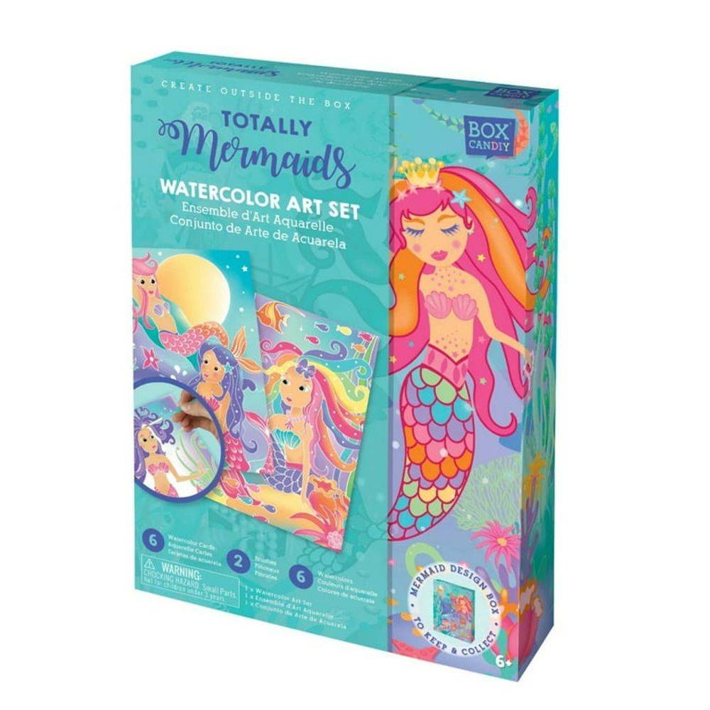 Box CanDIY Totally Mermaids Watercolor Art Set, 6+ years