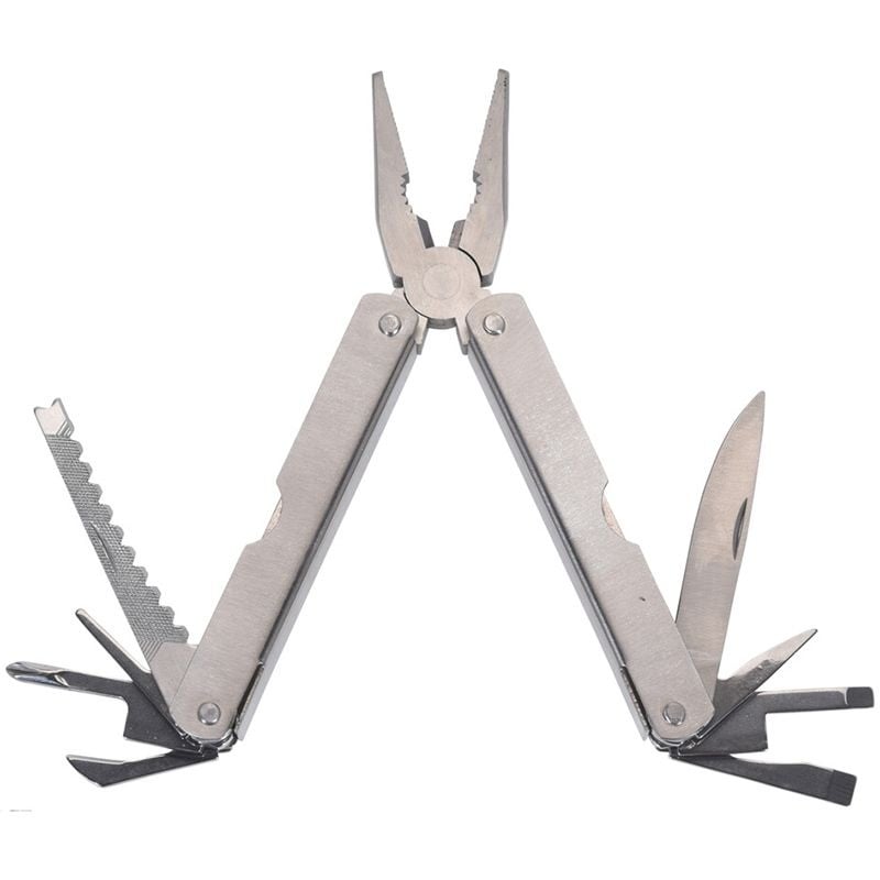 Camp Master 15-Function Stainless Steel Pliers, 15 cm with Nylon Belt Pouch