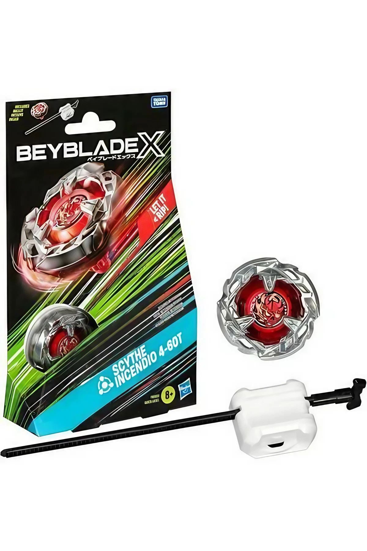 Beyblade X Scythe Incendio 4-60T Launcher Set, 8+ years