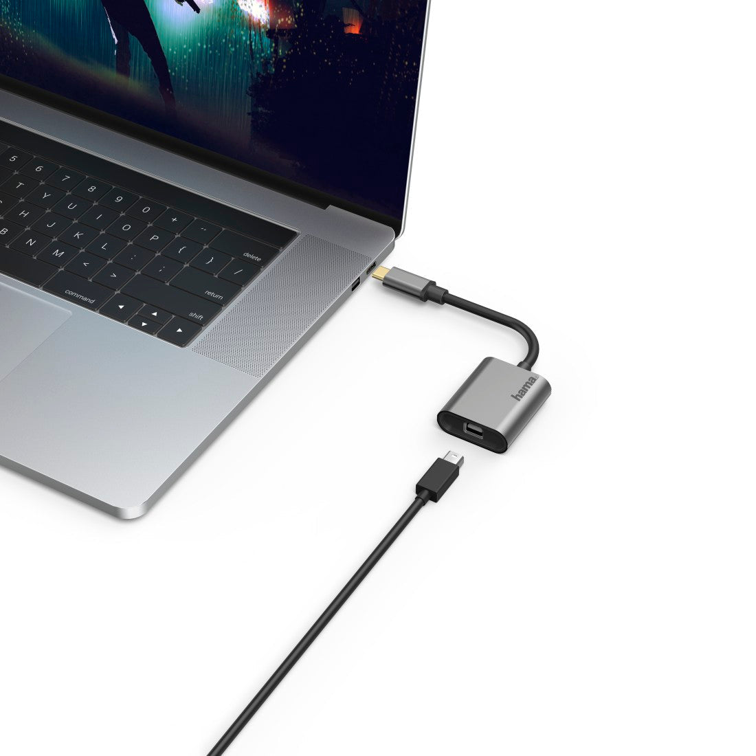 HAMA 200306 Video Adapter Set,6 in 1,USB-C,Mini-DisplayPort,HDMI™,VGA
