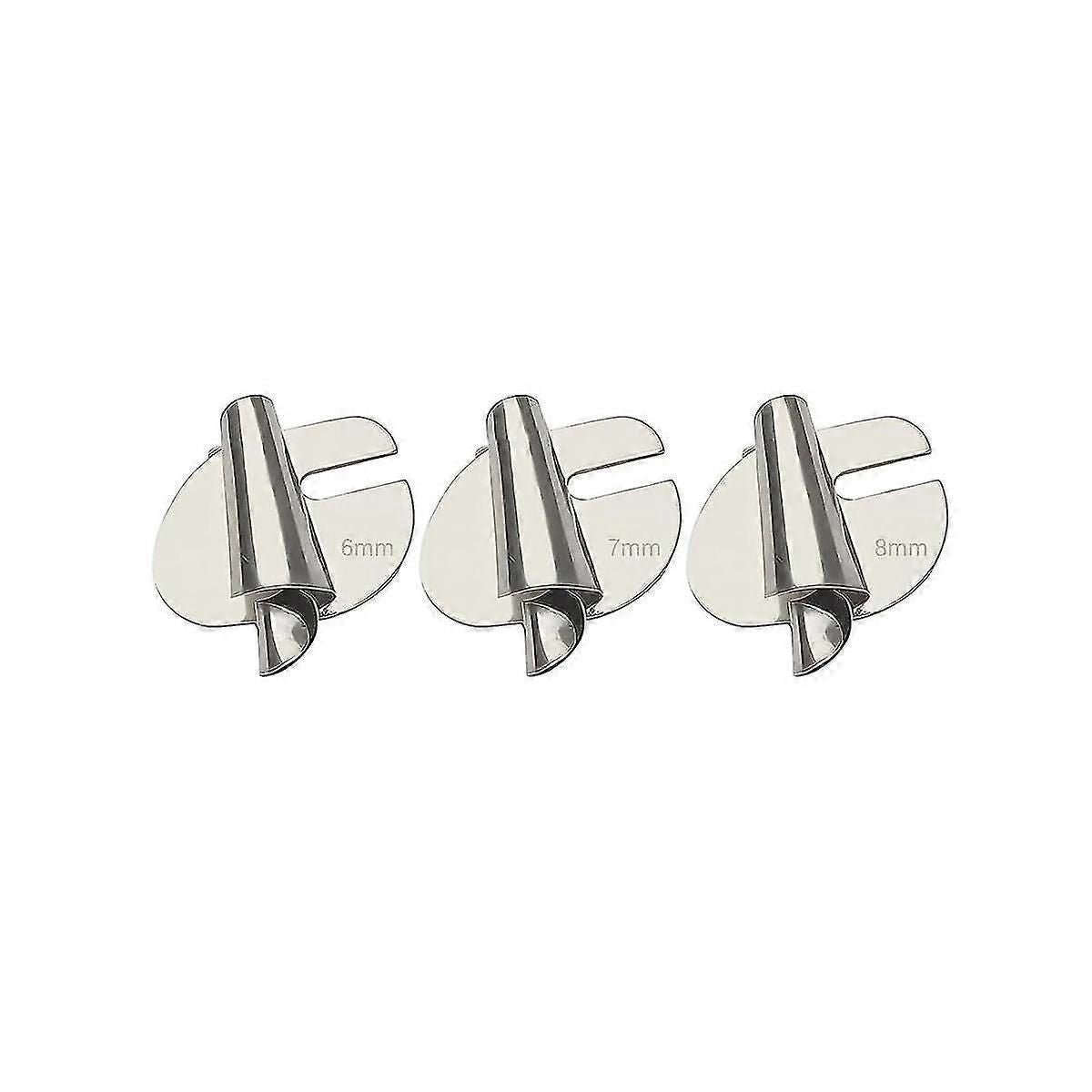 6pcs Sewing Rolled Hemmer Foot, 3mm-8mm 6 Sizes Wide Rolled Pressure Foot Sewing Machine Presser
