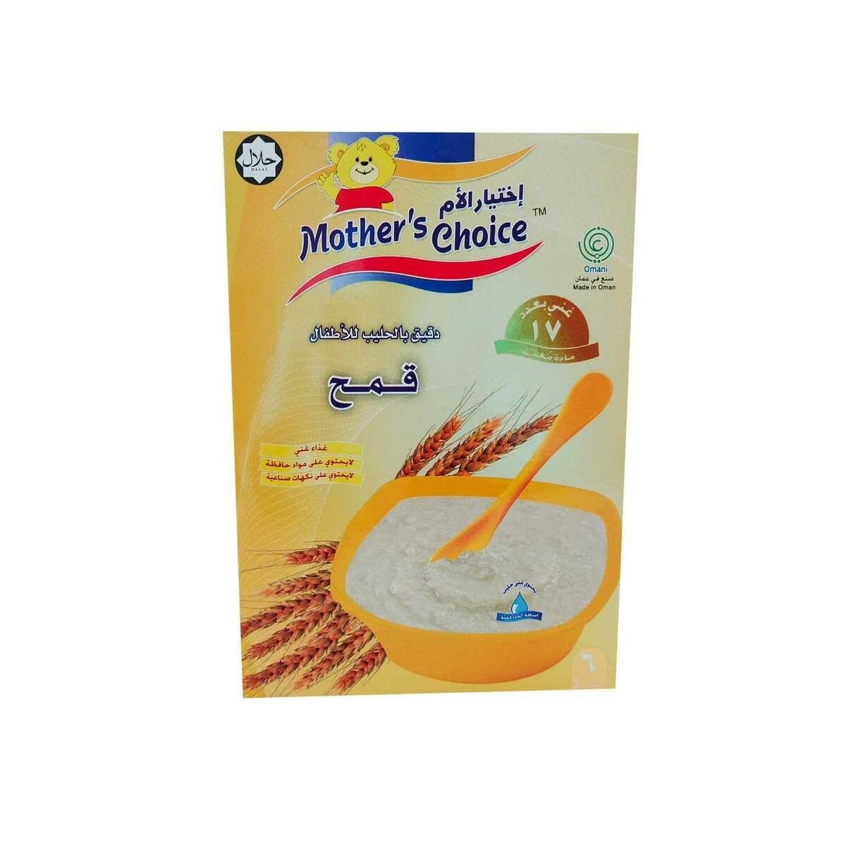 Mother's Choice - Baby Wheat Cereal With Milk Packet 6+ Months, 250 g Online in Oman