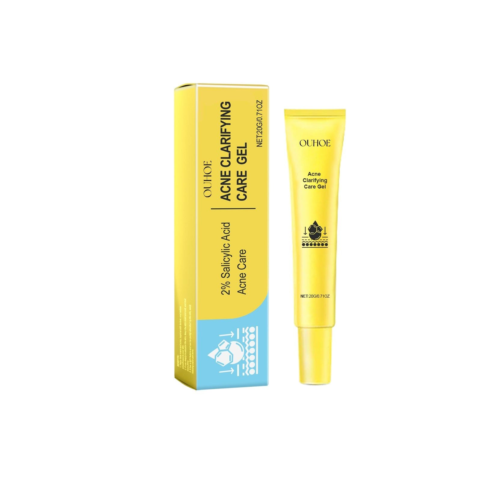 Clear Acne Fast with Acne Gel, Brightening, Skin Smoothing, Concealer ,20g