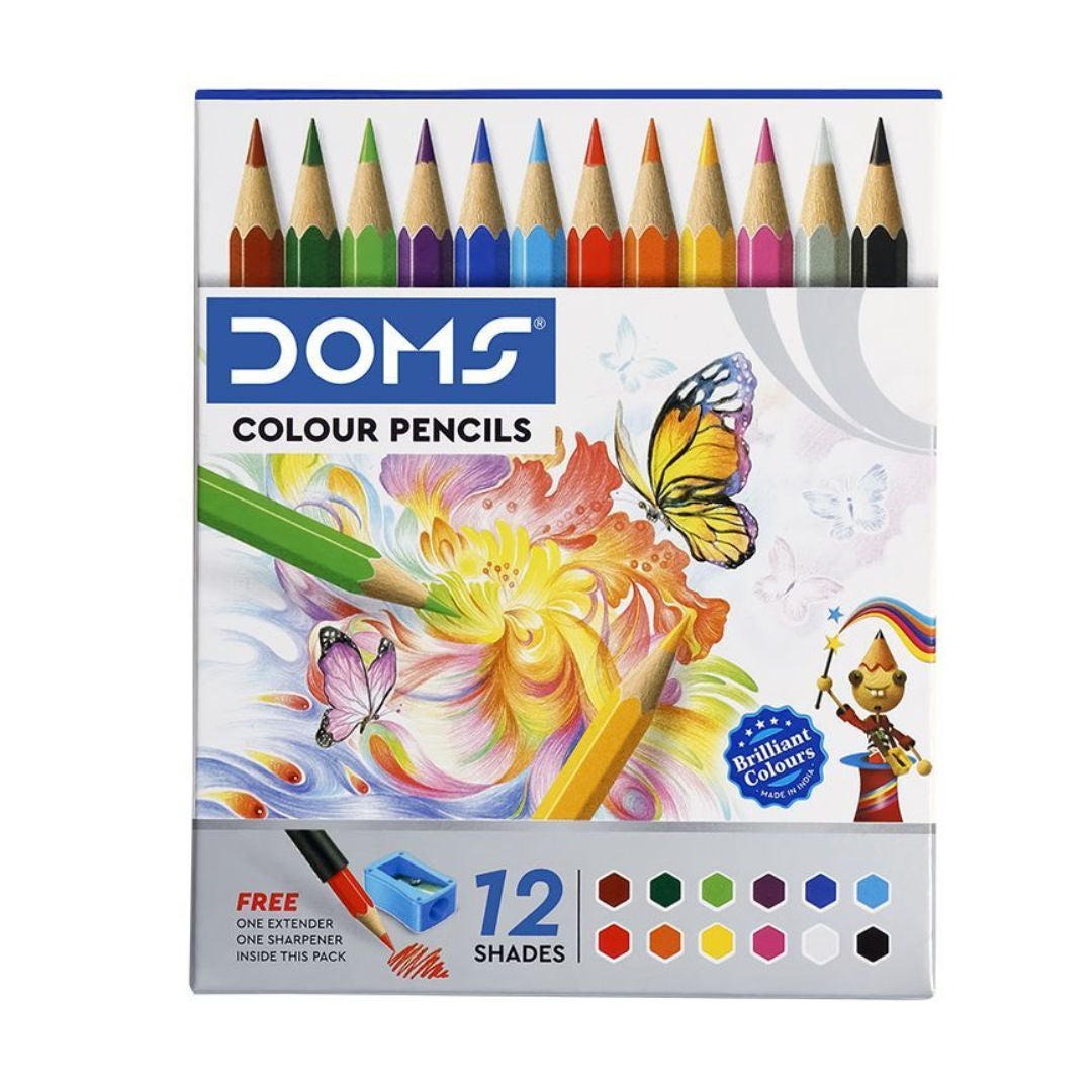 Doms 12 Half Size Colour Pencils