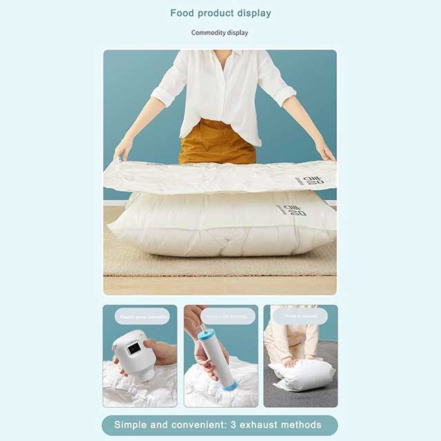 Vacuum Storage Space Sealed Bags – Large, Durable, Reusable, and Vacuum-Seal for Clothes, Bedding, and More