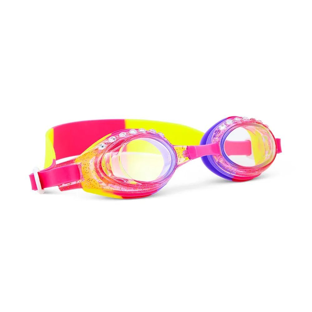 Bling2O Aqua2ude Glitter Rhinestone Swim Goggles, Purple, 3+ years