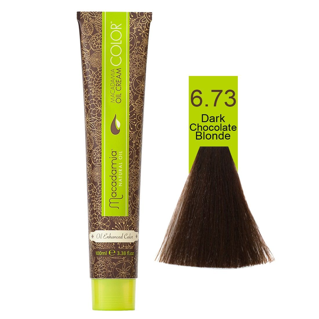 Macadamia Natural Oil Cream Hair Color, 100ml, 6.73 Dark Chocolate Blonde