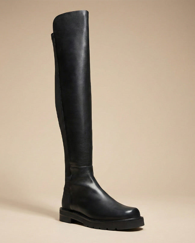 Stuart Weitzman 5050 lift leather boots