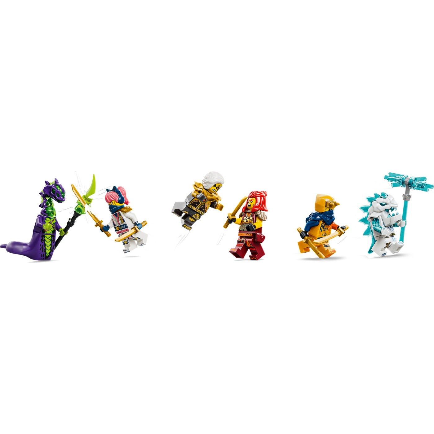 LEGO NINJAGO Wyldfyre's Transforming Dragon Mech Building Set, 821 Pieces, For Age 9+ Years