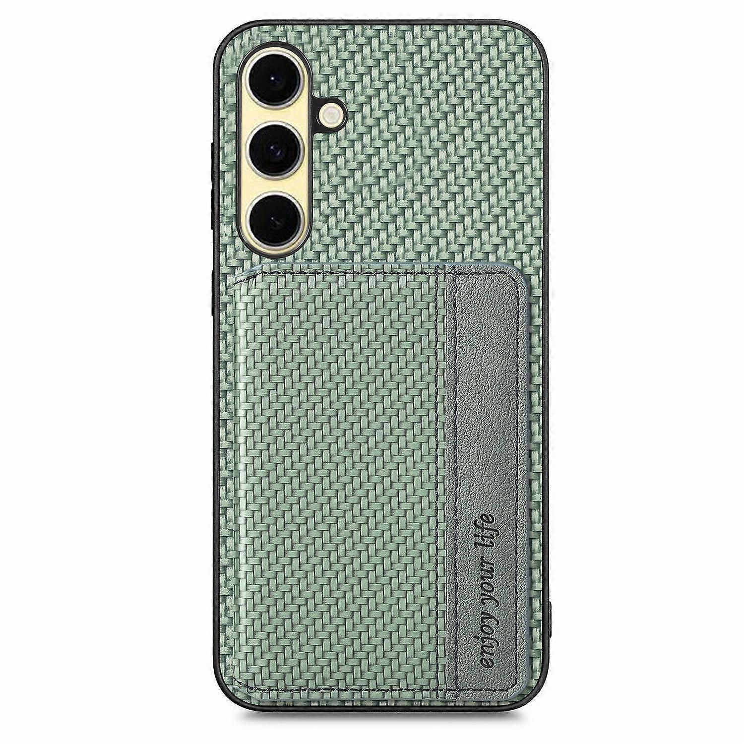 Rfid Blocking Carbon Fiber Leather Case For Samsung Galaxy A56 5G