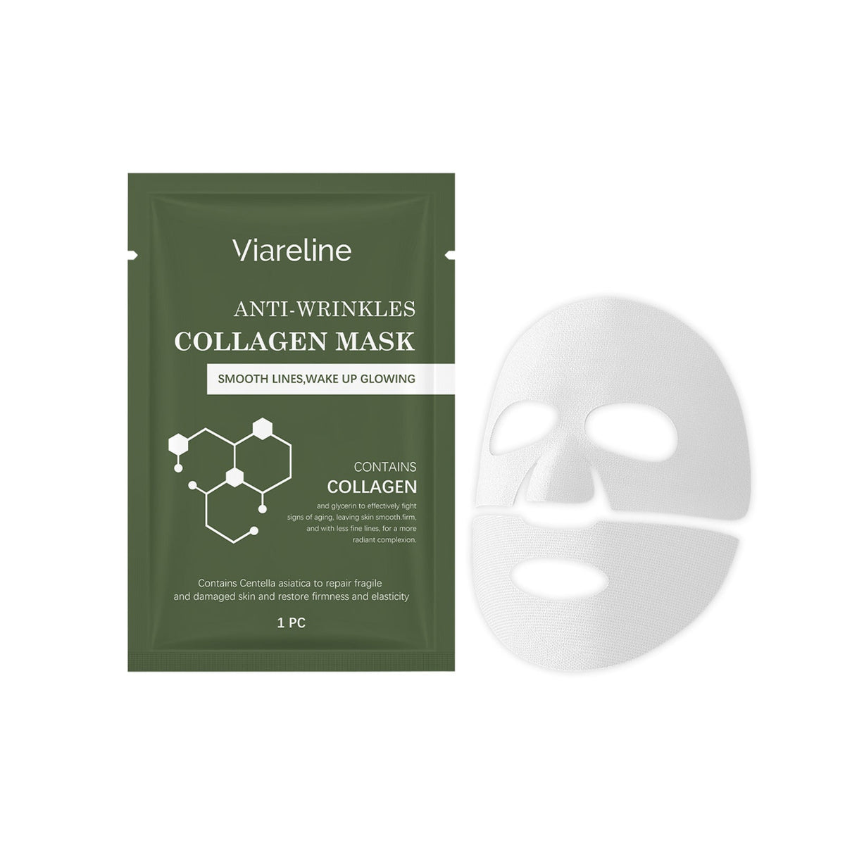 Collagen Mask, Facial Care, Hydrating, Brightening, Anti-Aging, Skin Elasticity ,1pcs