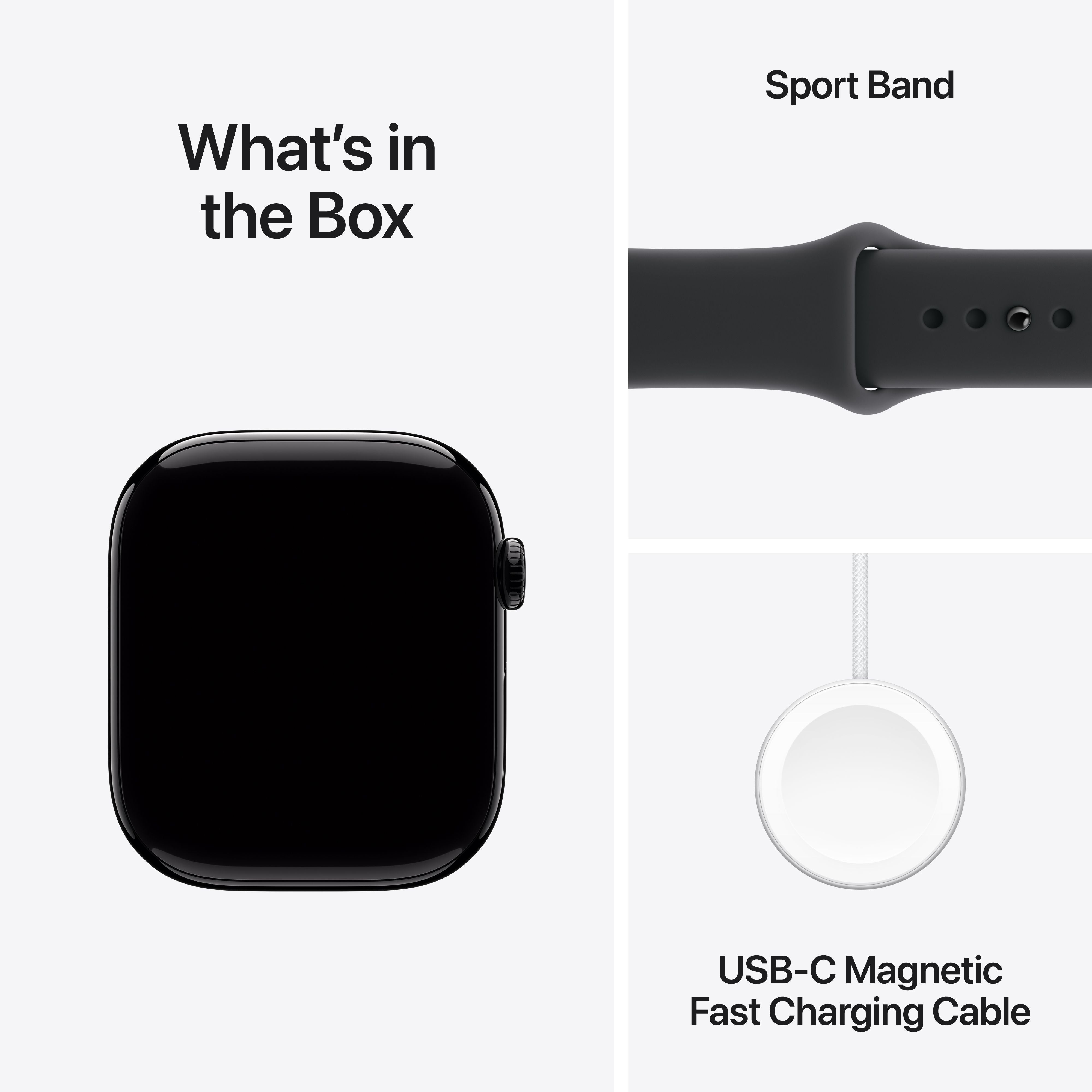 Apple Watch Series 11 GPS, 46mm Jet Black Aluminum Case