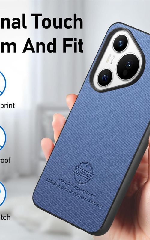 Twill Fabric Leather Phone Case For Huawei Pura 70 Pro+