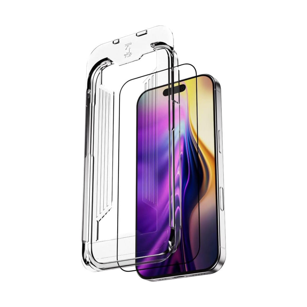 Blupebble Graphene Rock Series  2.5D Tempered Glass For iPhone 17, Screen Protector, Clear