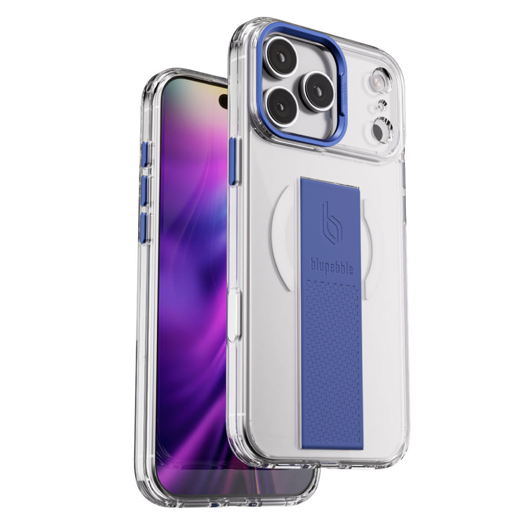 Blupebble GripFlex Case with MagSafe for iPhone 17 Pro Max, Blue