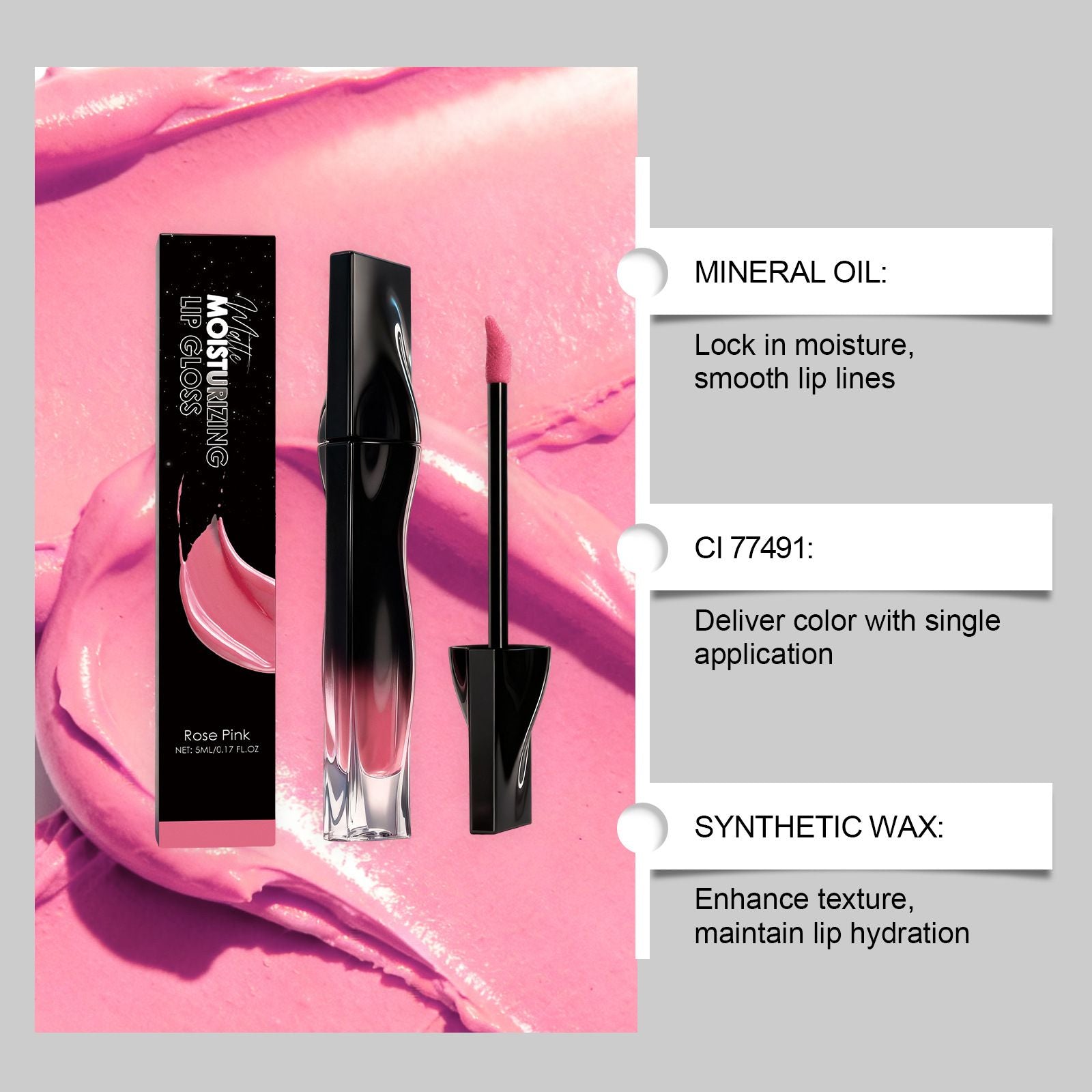 5ml Matte Liquid Lipstick with Waterproof and Long Wear