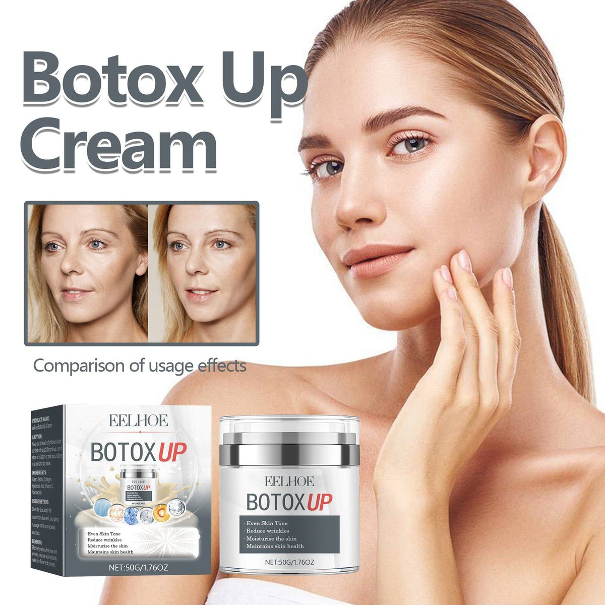 Revitalize Your Skin with Firming & Wrinkle Reduction Cream, Hydrating & Youthful ,50g