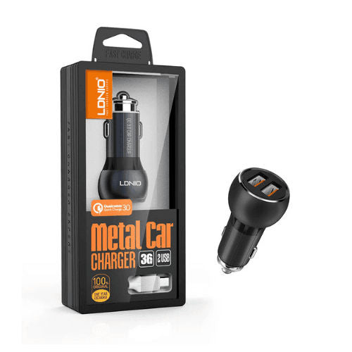 LDNIO QUICK CHARGE 3.0 CAR CHARGER