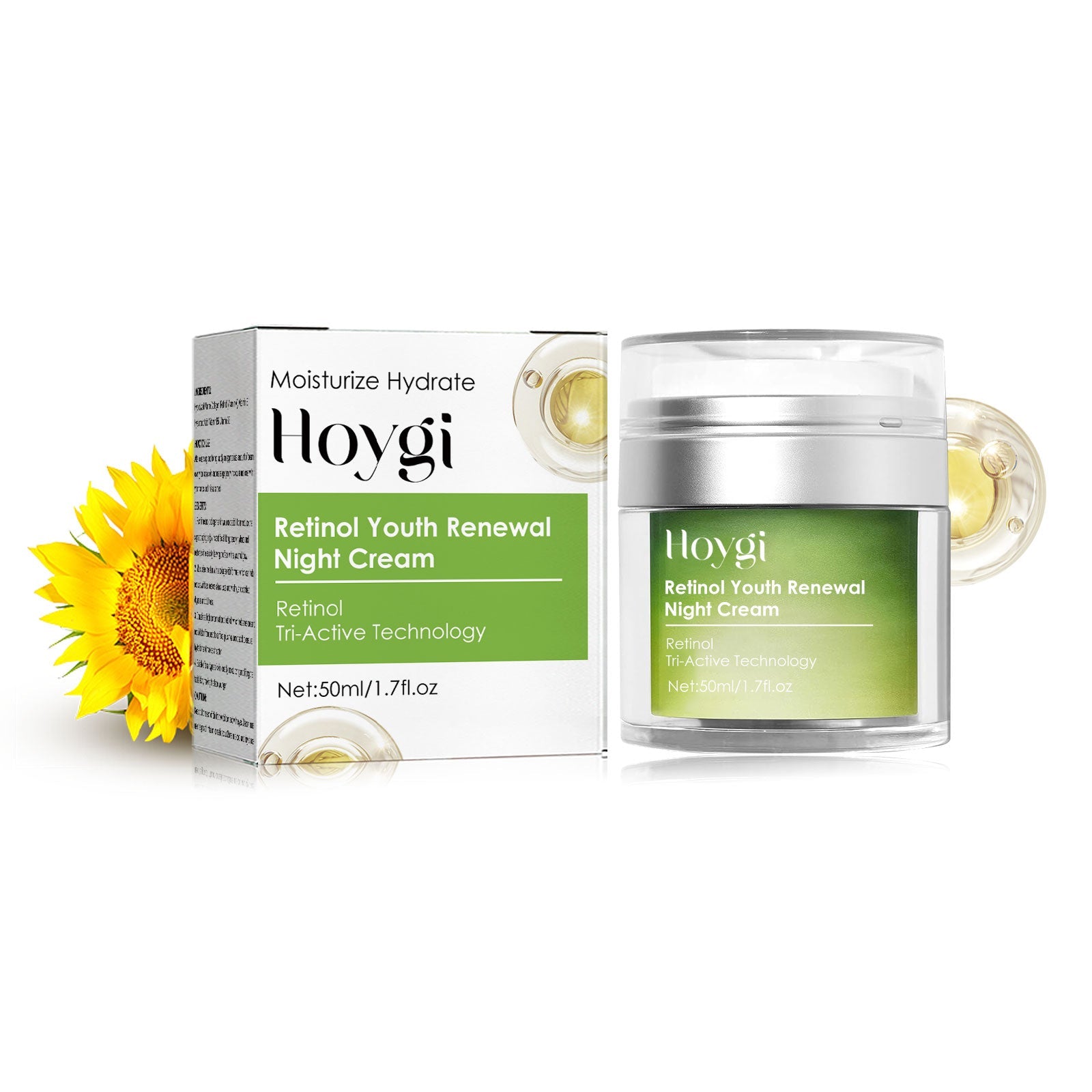 Revitalizing Retinol Face Cream, Moisturize, Firm, Lift, Reduce Wrinkles, Glow ,50ml