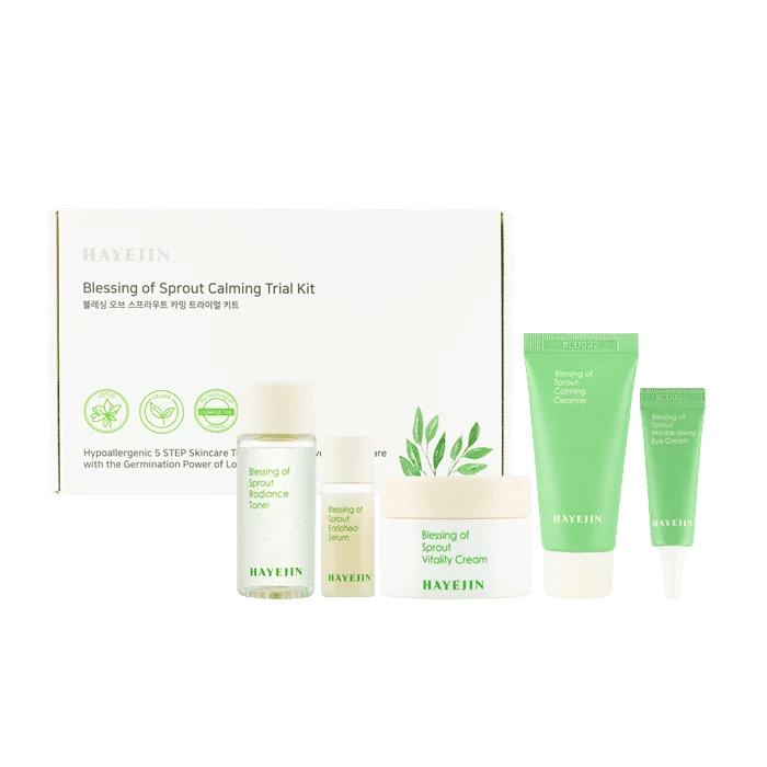 Hayejin Blessing of Sprout Calming Trial Kit 5 steps