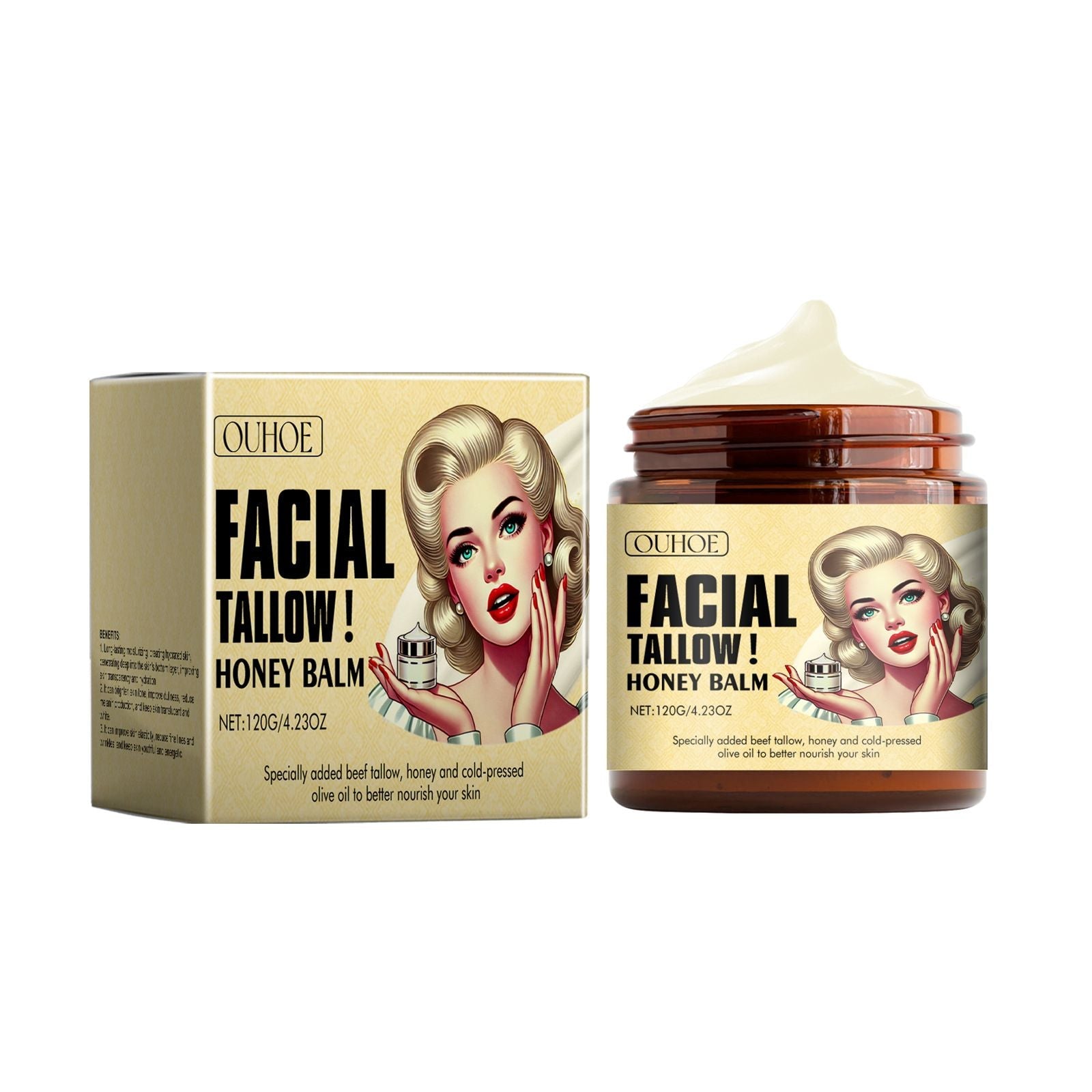 Honey Moisturizing Cream Hydrating Skin Care 120g