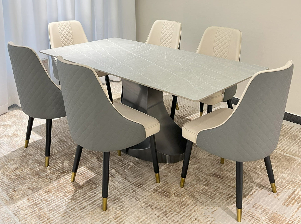 Pedestal Dining Room Set #D0412-7