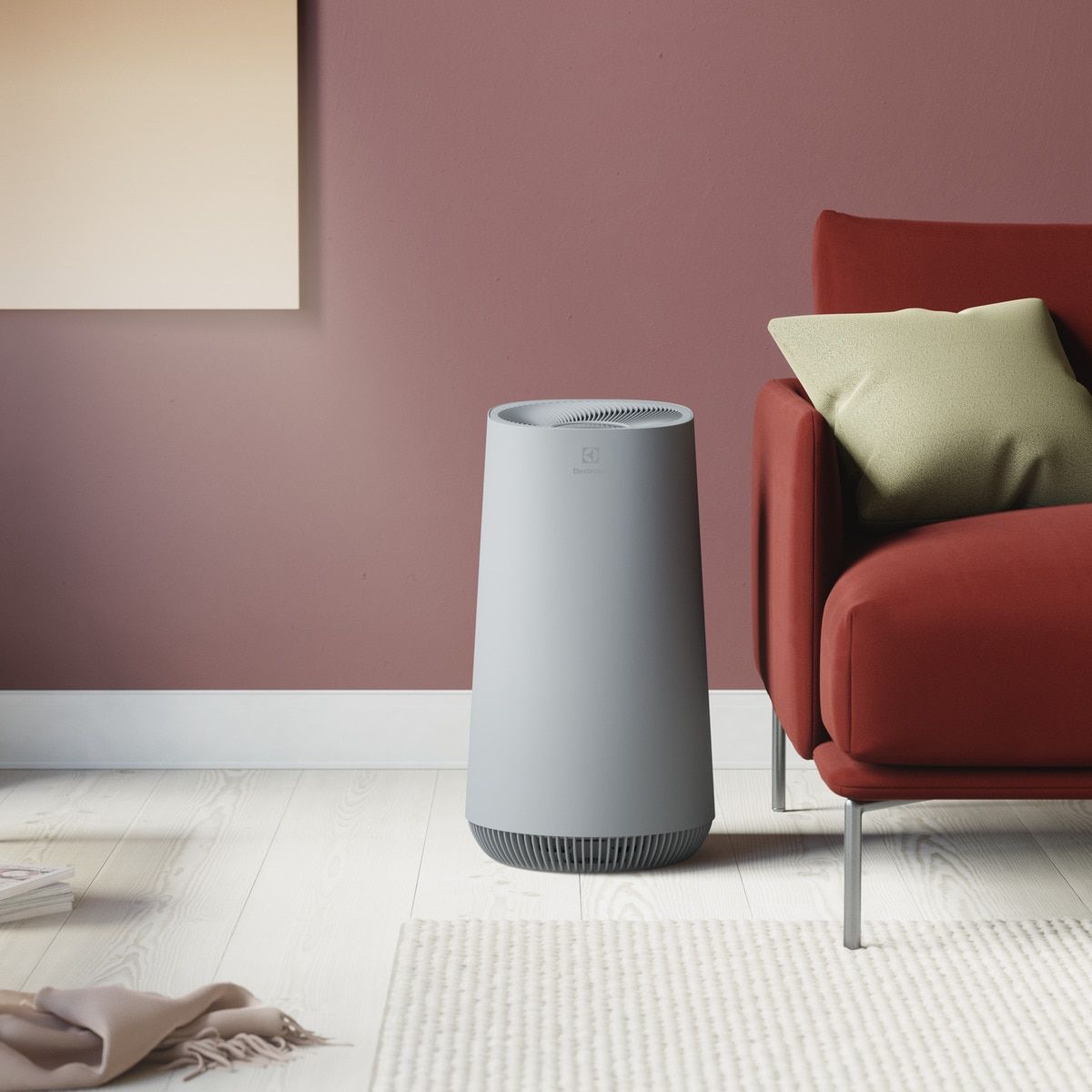 Electrolux Flow A4 Air Purifier, 4-Stage Filtration, 53m² Coverage, FA41-402GY