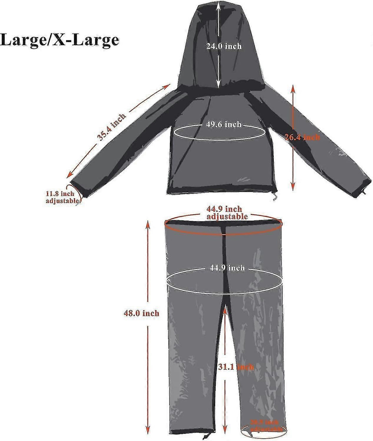 4 Pieces Mosquito Suit, Light-weight Bug Repellent Jacket Hood Pants Net Clothing Set For Men Women,outdoor Protection From Insects,flies,gnats, I zxin