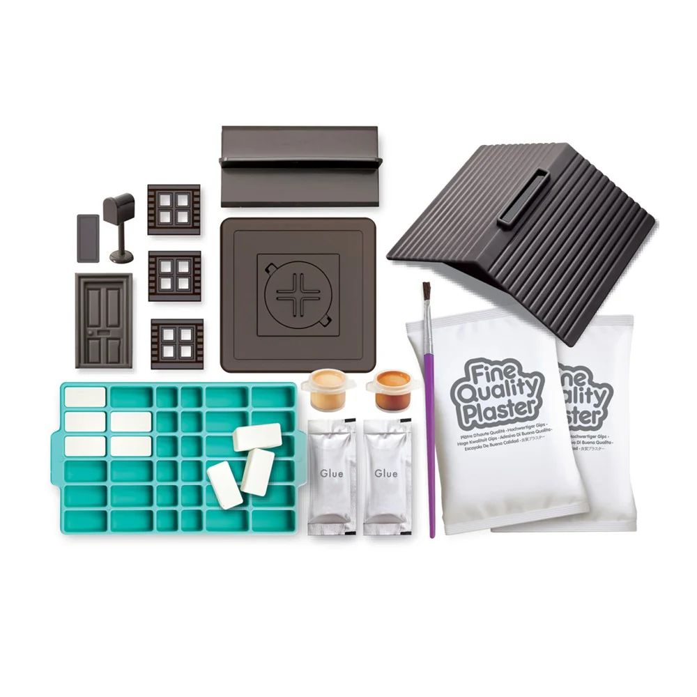 4M KidzLabs Mini Brick Architect Money Bank Activity Kit, 5+ Years