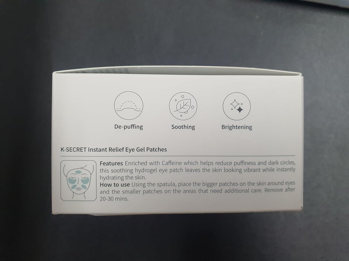 K-SECRET Instant Relief Eye Gel Patches (CAFFEINE)