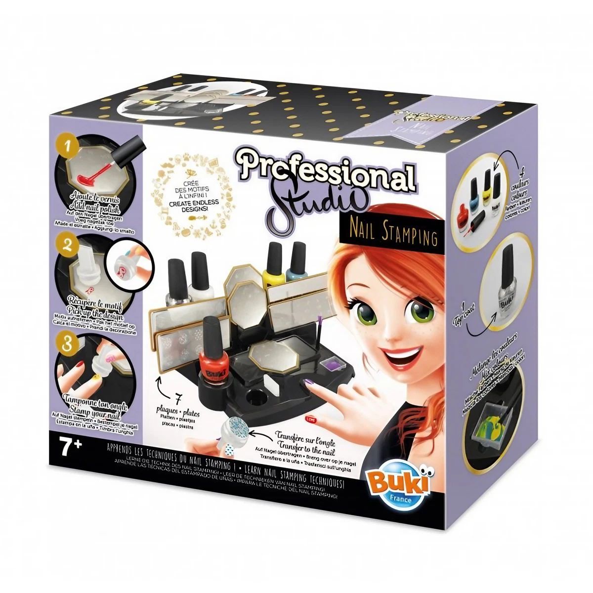 Buki France Professional Studio Nail Stamping Kit, (14 Pieces)