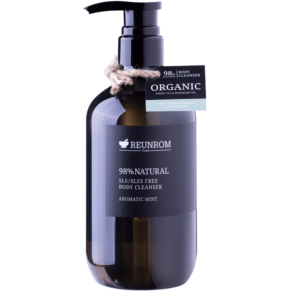 98% Natural SLS/SLES Free Body Cleanser 500ml Reunrom Aromatic Mint