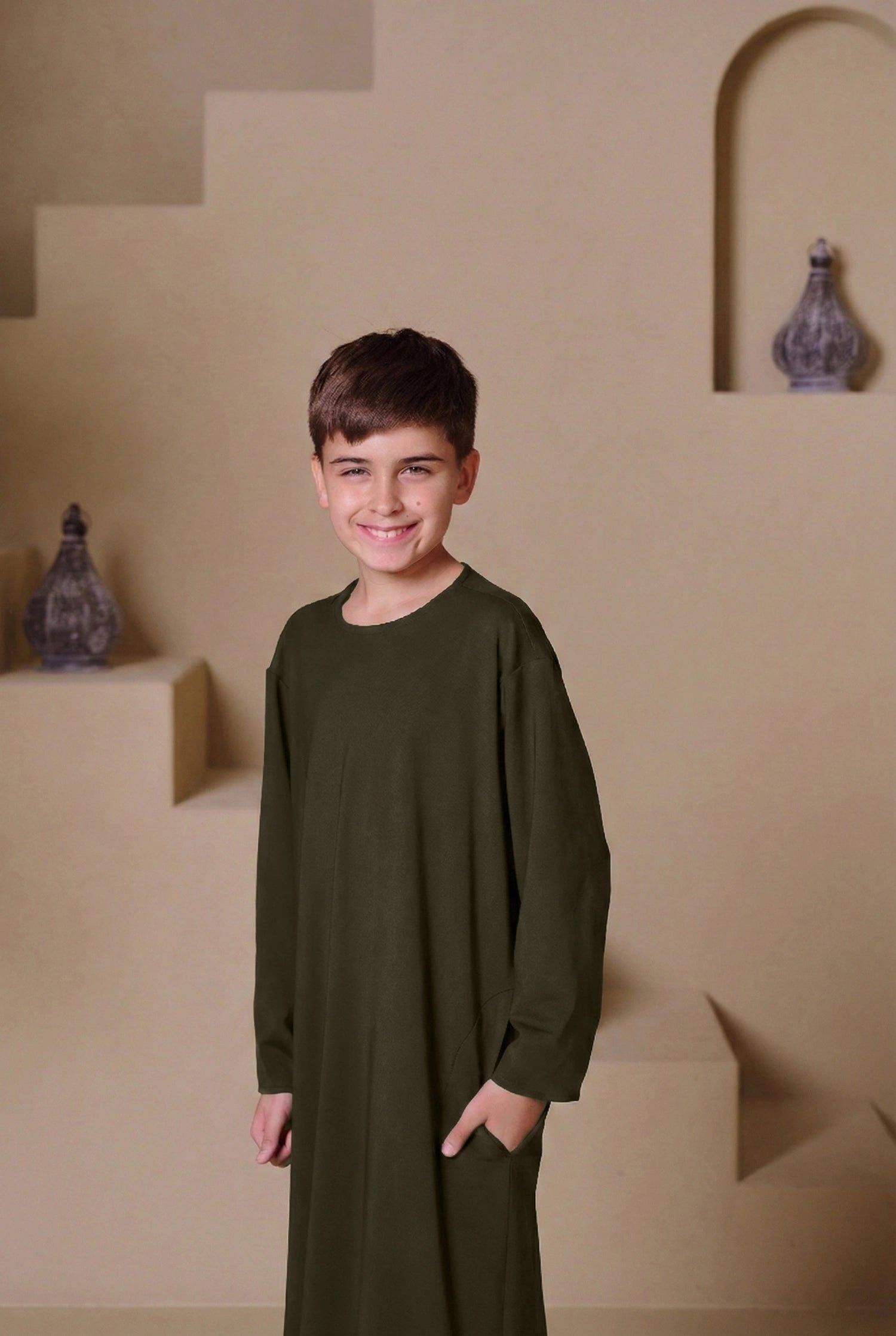 RAYAN Junior Kandura - Green
