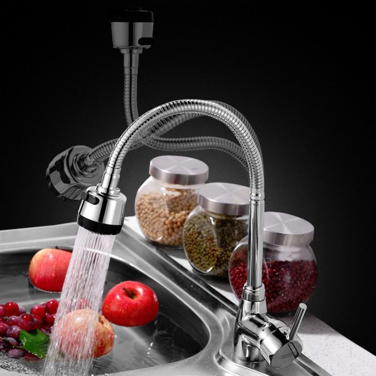 Kitchen Faucet Head, Style:Hot & Cold Water+60 cm Tube Hot & Cold Water+60 cm Tube